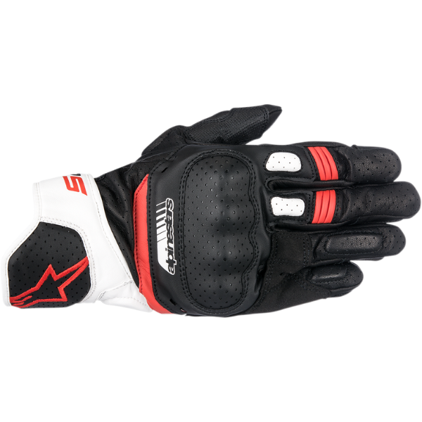 圖片 『嘉義Riderment萊德曼騎士部品』Alpinestars A星 SP-5 中長版型 可觸控 中階款 全皮革 防摔手套 黑白紅