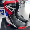 圖片 『嘉義Riderment萊德曼騎士部品』Alpinestars A星 SuperTech R 黑白紅 頂級競技長靴 內靴 選手專用 motoGP同款