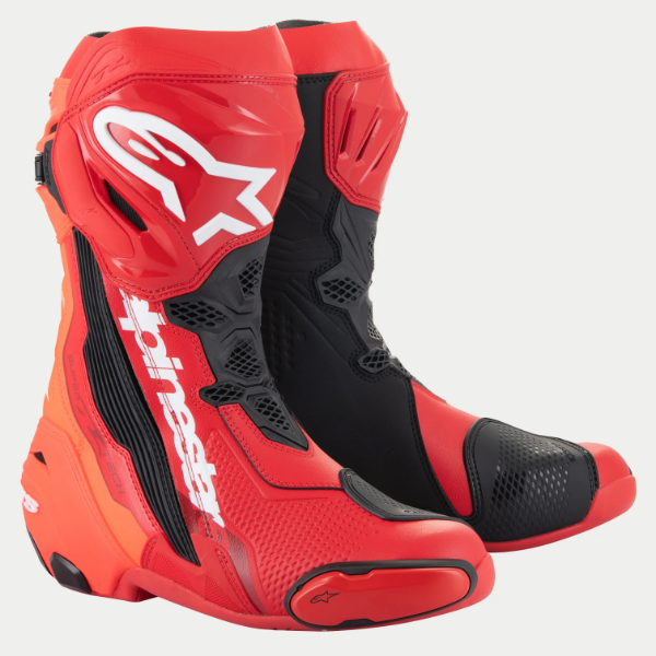 圖片 『嘉義Riderment萊德曼騎士部品』Alpinestars A星 SuperTech R 紅 頂級競技長靴 內靴 選手專用 motoGP同款