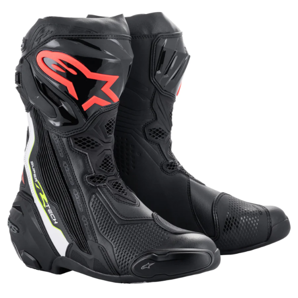 圖片 『嘉義Riderment萊德曼騎士部品』Alpinestars A星 SuperTech R 黑白紅黃 頂級競技長靴 內靴 選手專用 motoGP同款