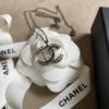 圖片 Chanel 經典款復古銀水鑽雙c logo 長短項鍊