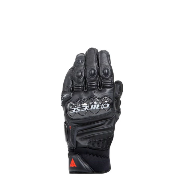 圖片 『嘉義Riderment萊德曼騎士部品』Dainese 丹尼斯 CARBON 4 SHORT GLOVES 黑黑 碳纖維 卡夢 短版手套 可觸控