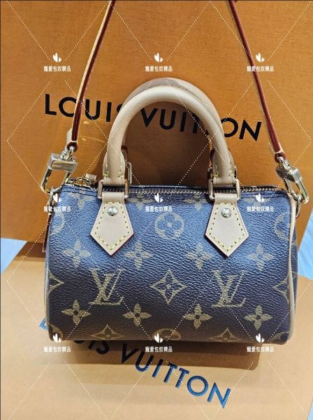 圖片 LV M81085 新款 nano speedy 老花波士頓包   