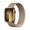 圖片 Apple Watch S9 45mm不鏽鋼+米蘭錶環(行動網路)金/銀