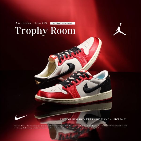 Trophy Room X Air Jordan 1  OG Rookie Card 喬丹之子 聯名款 芝加哥 男女尺寸 FN0432-100