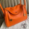 圖片 Hermes 愛馬仕橘金釦Lindy30