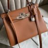 圖片 Hermès 金棕銀釦內縫kelly28
