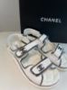 圖片 Chanel 塗鴉白色涼鞋