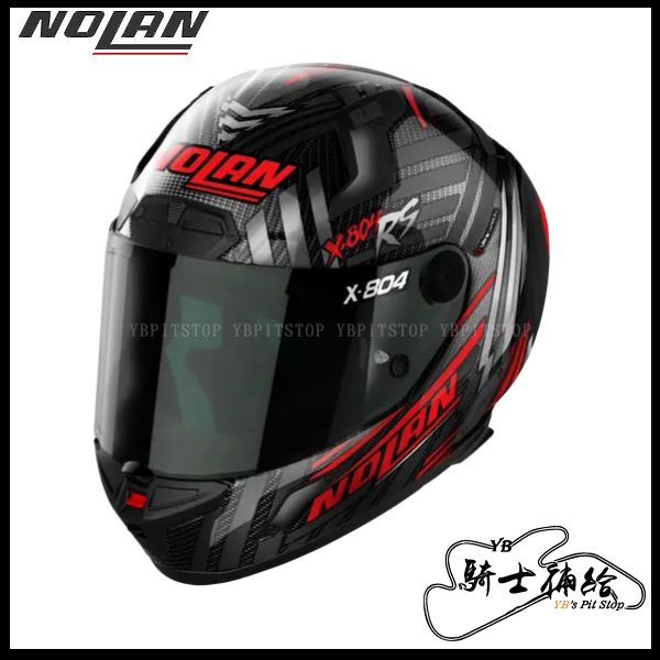 圖片 代理公司貨 NOLAN X-804RS Carbon #18 SPECTRE 紅 安全帽 X804RS