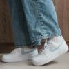 圖片 NIKE AIR FORCE 1 LOW W LIGHT ARMORY BLUE  寶寶藍 壓印小勾 女鞋 HF0022-100