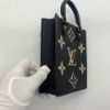 圖片 【哈極品】美品《 Louis Vuitton LV 雙色壓紋 PETIT SAC PLAT 迷你牛皮琴譜包》