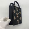 圖片 【哈極品】美品《 Louis Vuitton LV 雙色壓紋 PETIT SAC PLAT 迷你牛皮琴譜包》