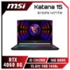 圖片 MSI Katana 15 B13VFK-1471TW 微星13代炫彩戰鬥款電競筆電/i5-13420H/RTX4060 8G/16G DDR5/1TB PCIe/15.6吋 FHD 144Hz/W11/四區RGB背光電競鍵盤🎈送保護套/滑鼠墊/鍵盤膜🎈