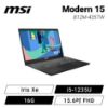 圖片 ⭐️MSI Modern 15 B12M-435TW 曜石黑 微星輕薄高效筆電/i5-1235U/Iris Xe/16G/512G PCIe/15.6吋 FHD/W11/白色背光鍵盤⭐️