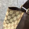 圖片 【哈極品】二手品《GUCCI 古馳 經典緹花布雙G Logo肩背包 /購物包》