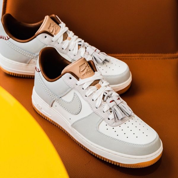 圖片 Nike Air Force 1 Low 灰白流蘇 焦糖底 男鞋 HF5697-001