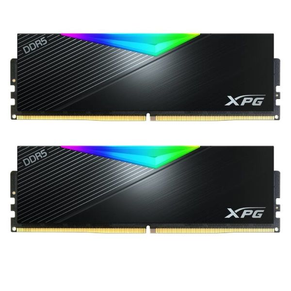 圖片 威剛 32GB(雙通16GB*2) DDR5 6000 XPG Lancer RGB/CL30 黑【具XMP、EXPO參數】