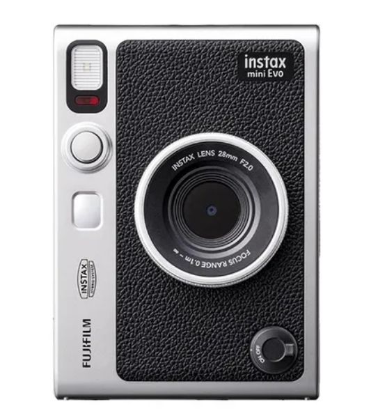圖片 富士 instax mini EVO 濾鏡 lomo 數位相機 拍立得 相印機 三合一 保固一年 (白邊底片20張+皮套組合)