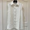 圖片 Chanel 21年春夏款白色粗花針織背心