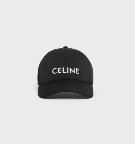 圖片 Celine Logo Baseball Cap 黑色現貨M