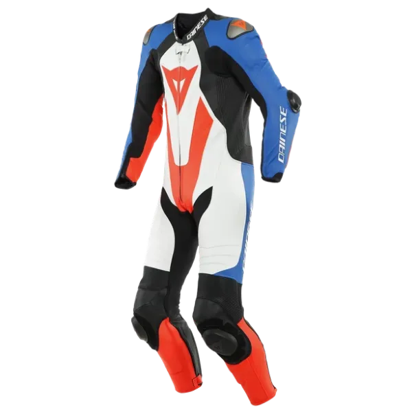 圖片 『嘉義Riderment萊德曼騎士部品』Dainese 丹尼斯 LAGUNA SECA 5 1PC 藍/白/紅 高階連身皮衣