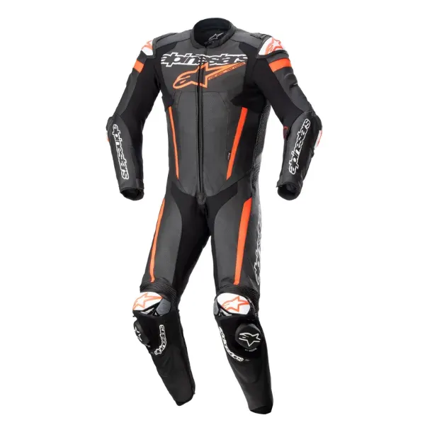 圖片 『嘉義Riderment萊德曼騎士部品』Alpinestars A星 GP IGNITION 1 PIECE LEATHER SUIT ASIA FIT 黑/紅 (亞洲版) 連身皮衣