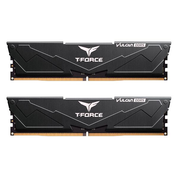 圖片 十銓 T-Force Vulcan 火神散熱片系列 32GB(雙通16GB*2)DDR5-6400/CL40 黑色