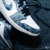 Air Jordan 1 水洗丹寧 牛仔布 藍 白 男款 CZ8455-100