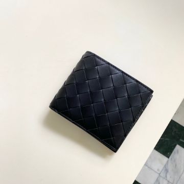 圖片 #已售 歡迎詢問預訂# BOTTEGA VENETA 中編織 黑色 八卡短夾