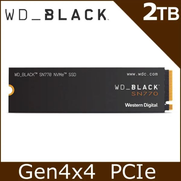 圖片 WD 黑標 SN770 2TB/Gen4 PCIe 4.0/讀:5150/寫:4850/TLC【五年保】