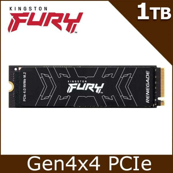 圖片 金士頓 FURY Renegade 1TB/Gen4 PCIe 4.0/讀:7300/寫:6000/TLC