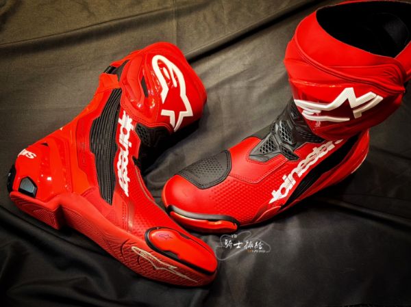 圖片 ALPINESTARS A星 Supertech R 鮮紅 高筒 防摔 頂級 競技 車靴