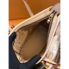 圖片 Louis Vuitton Lv 經典 老花 Neverfull BB 托特包 奶茶色背帶M46705