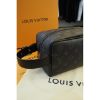 圖片 Louis Vuitton LV經典 黑色老花設計 新款 男生 收帳 手拿包