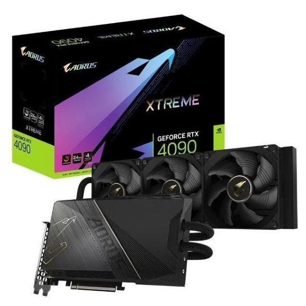 圖片 技嘉 AORUS RTX4090 XTREME WATERFORCE 24G(2565MHz/23.8cm/封閉水冷)