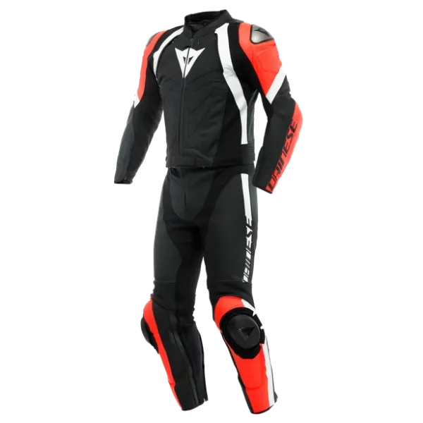 圖片 『嘉義Riderment萊德曼騎士部品』Dainese 丹尼斯  AVRO 4 LEATHER 2PCS SUIT  黑紅 BLACK/RED 兩件式 連身皮衣