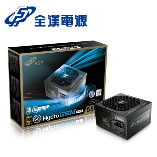 圖片 全漢 HYDRO GSM PRO 550W 雙8/金牌/半模/全日系/10年保