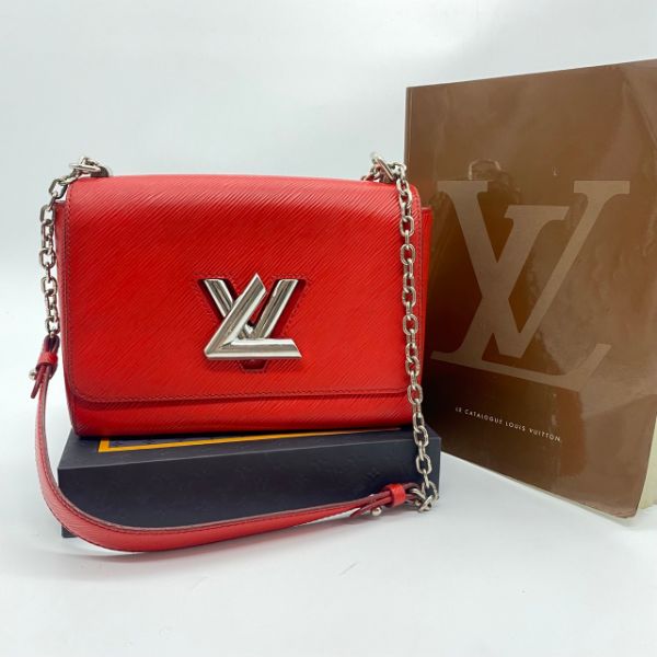 圖片 【哈極品】二手品《Louis Vuitton LV EPI 紅色中款 TWIST 斜背包/肩背包》