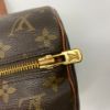 圖片 【哈極品】二手品《Louis Vuitton LV Vintage 老花字紋 紅皮圓桶 手提包/肩背包》