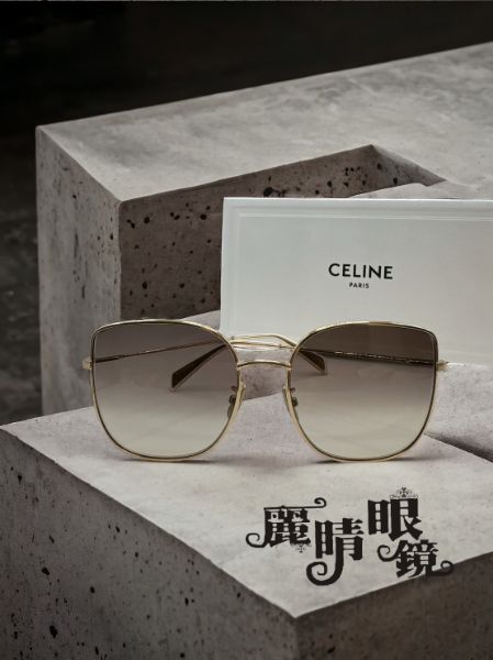 圖片 【現貨】麗睛眼鏡【CELINE 思琳】CL40174U 太陽眼鏡 LISA同款 歐美漸層太陽眼鏡 金屬墨鏡