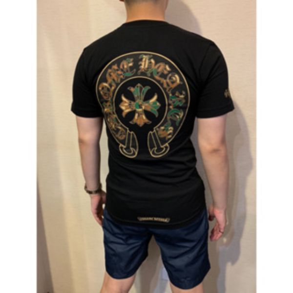 圖片 Chrome Hearts 克羅心 胸口迷彩logo背後馬蹄迷彩 短袖T恤