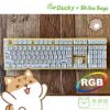 圖片 Ducky x Shiba Says One2 柴語錄 機械式鍵盤 青軸/中文/PBT/熱昇華/黃咖蓋/Rgb