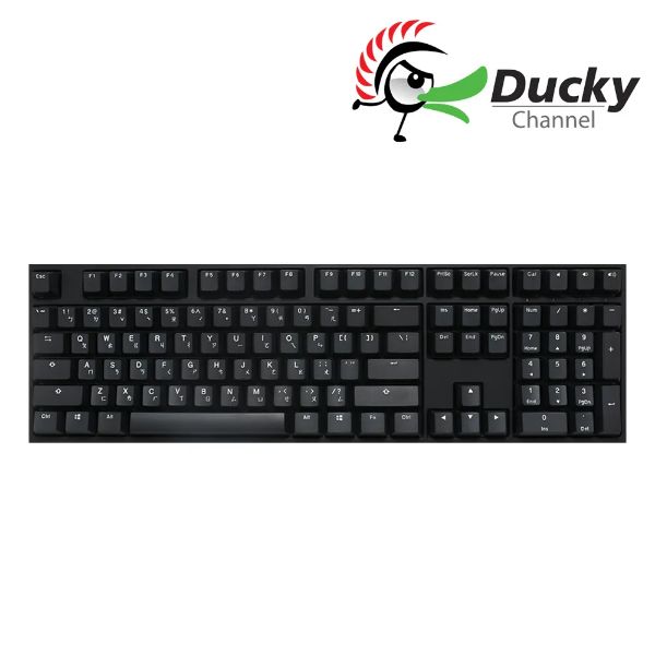 圖片 Ducky One 2 魅影黑 機械式鍵盤 有線/青軸/中文/Pbt/二色/黑帽/黑蓋/Phantom Black