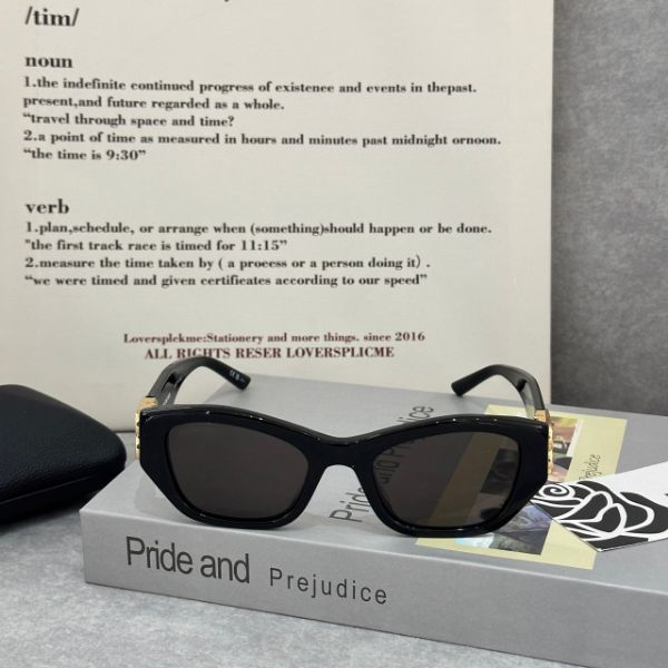 圖片 BALENCIAGA BB0311SK-001 黑金膠框太陽眼鏡