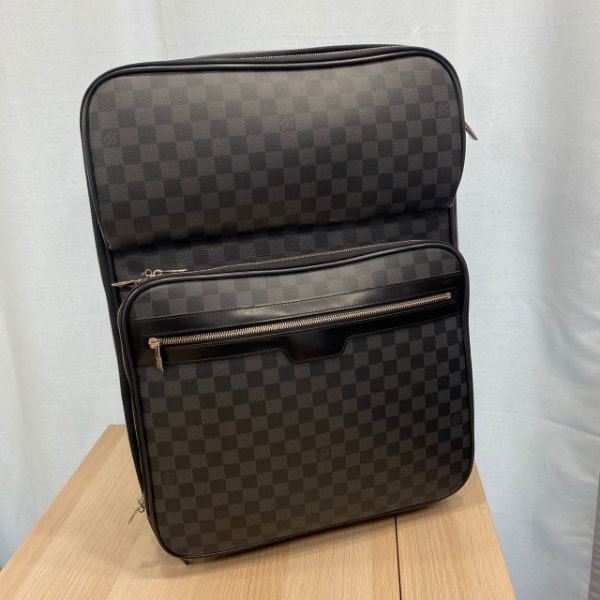 圖片 【哈極品】二手品《Louis Vuitton LV BLACK DAMIER 黑色棋盤格 兩輪20吋登機箱/行李箱》