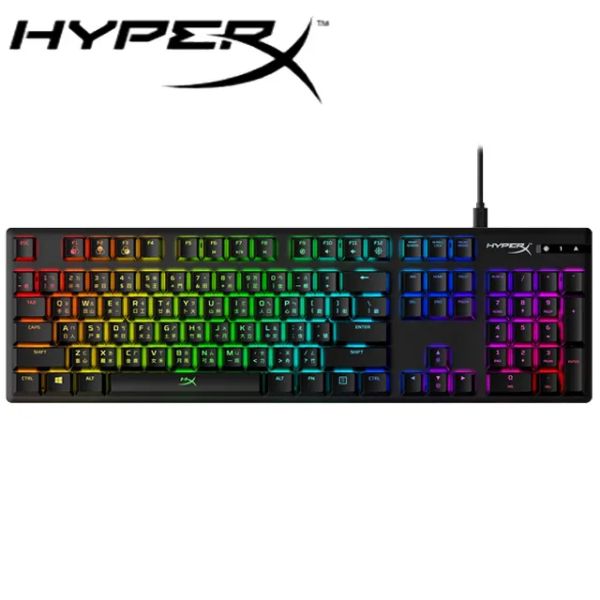 圖片 HyperX Alloy Origins 機械式鍵盤/有線/HyperX 藍軸（青軸）/中文/懸浮/Rgb