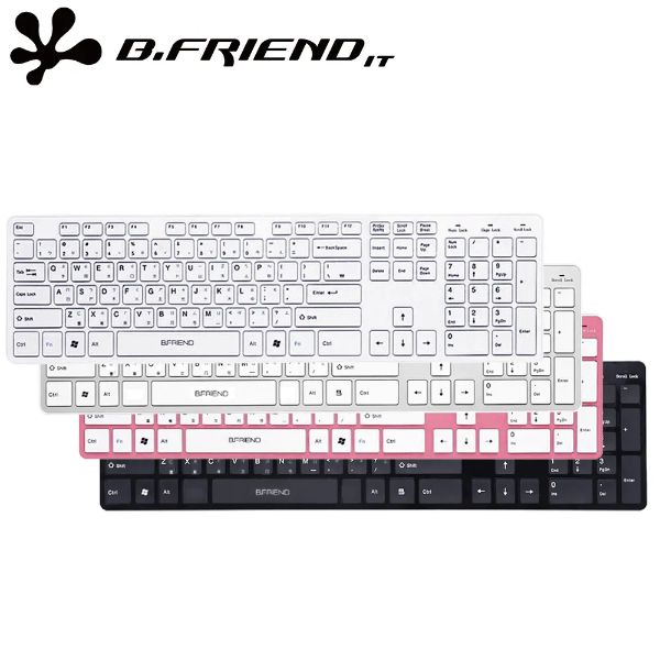 圖片 B.Friend RF1430K 剪刀腳無線鍵盤（黑）/無線2.4g/中文/剪刀腳結構設計