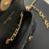 圖片 Chanel 22k黑金漆皮愛心吊飾mini腰包