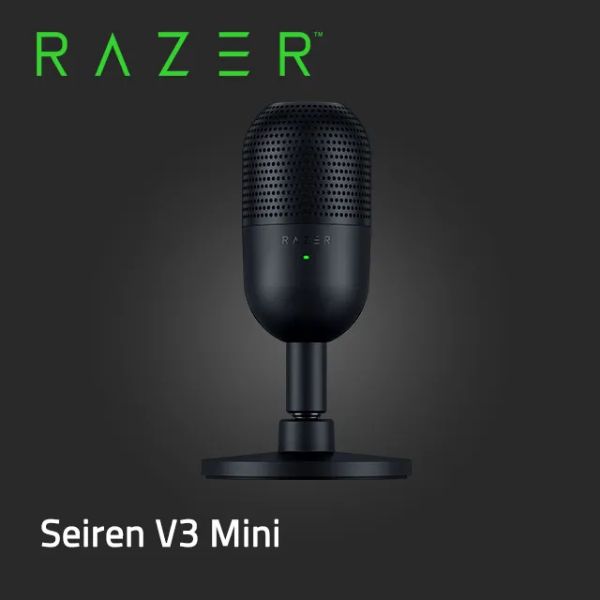 圖片 Razer Seiren V3 Mini 魔音海妖 麥克風（黑）/電容式/超心型指向收音模式/內建防震器