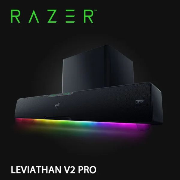 圖片 Razer Leviathan V2 Pro/藍牙5.2/人工智慧頭部追蹤功能/THX 環繞音效/5個全音域驅動單體